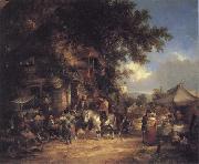 William Shayer The Village Festival oil on canvas